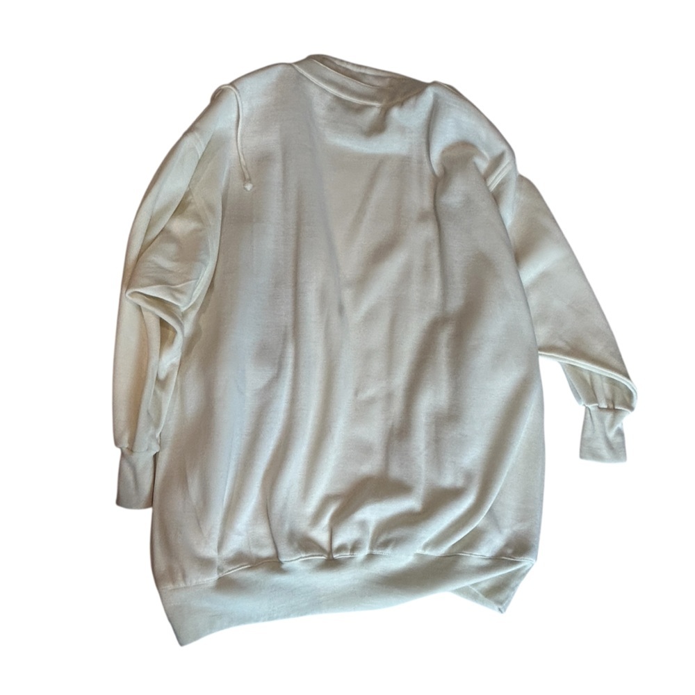 SOLD Special Events Vintage Brand and Style DIY Off White Cardigan Sweater L - Picture 6 of 15